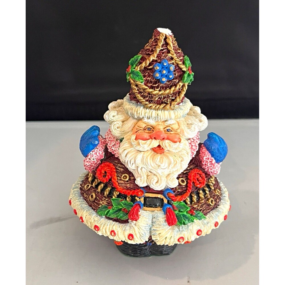 *Damaged * Possible Dreams Crinkle Claus Santa Figurine Resin Painted 1995